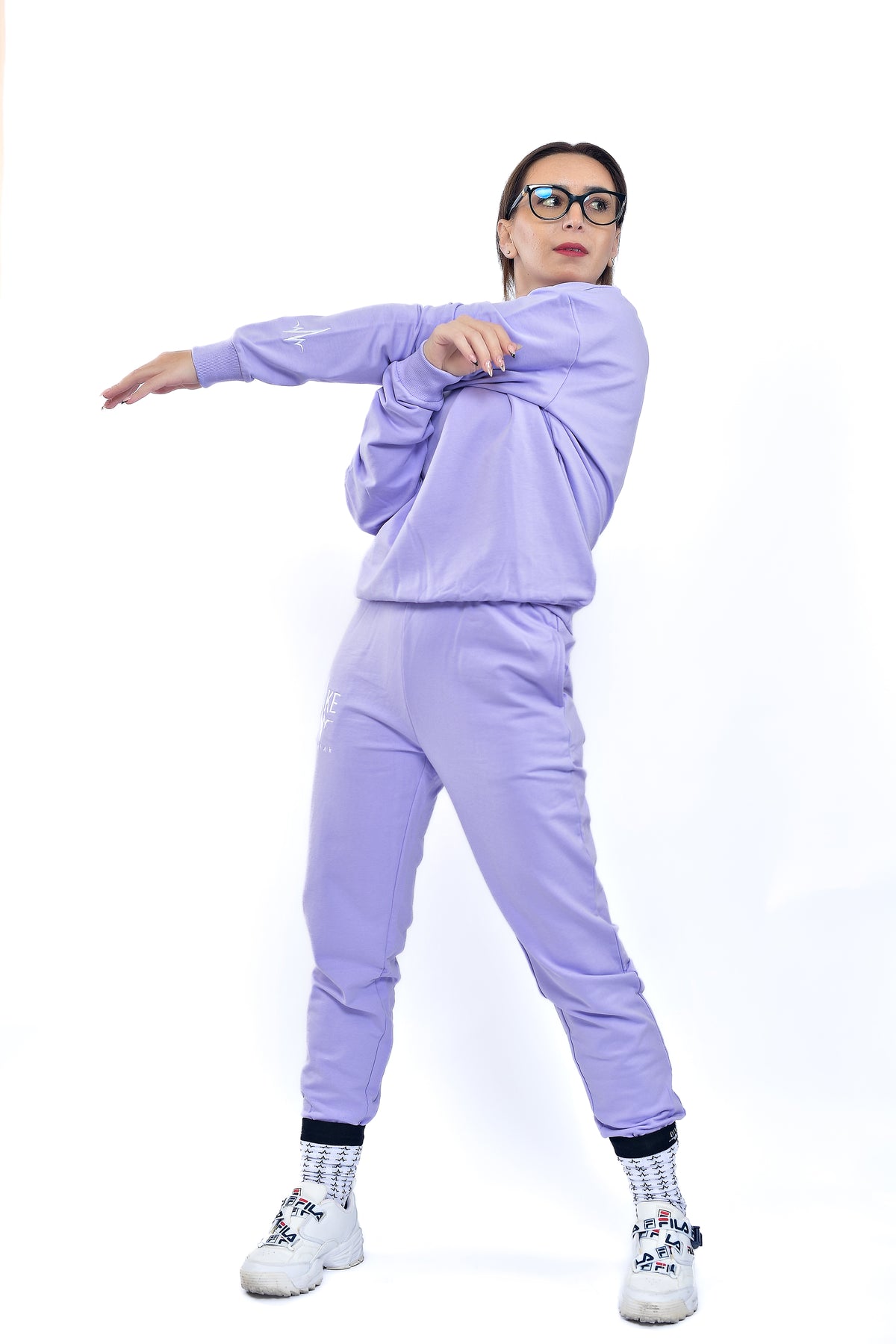 Q-One Women Sweater & Sweatpants (Purple)